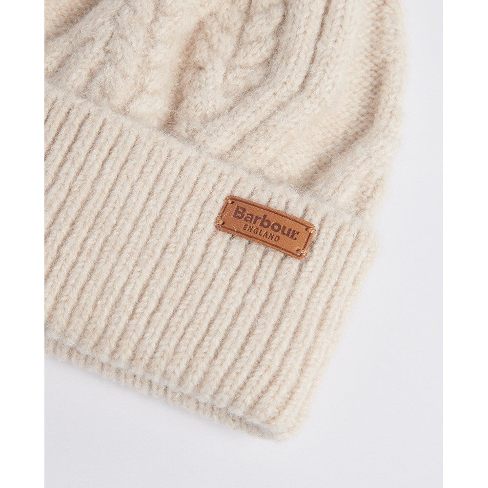Barbour Elsdon Eggshell Beanie Hat