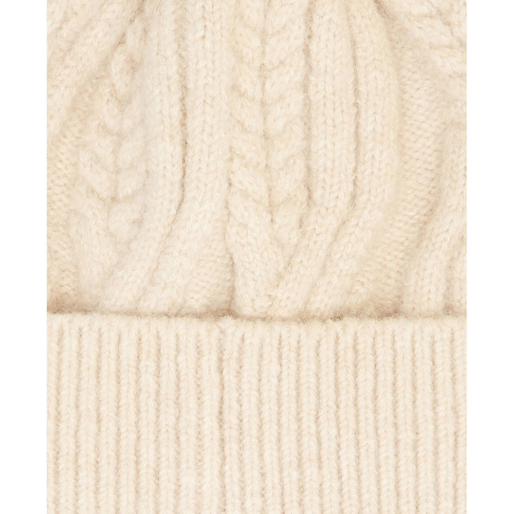Barbour Elsdon Eggshell Beanie Hat