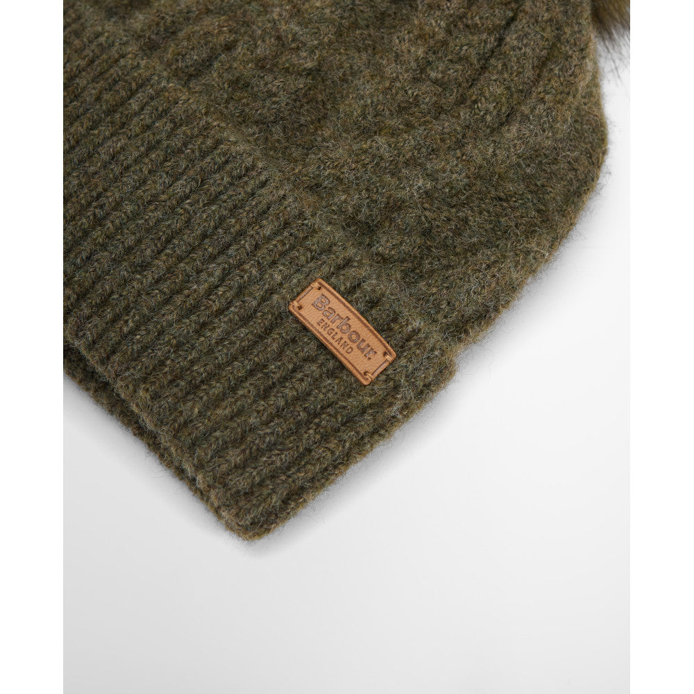 Barbour Elsdon Olive Beanie Hat