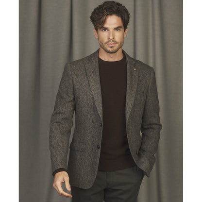 Magee 55012 Grey & Green Herringbone Jacket