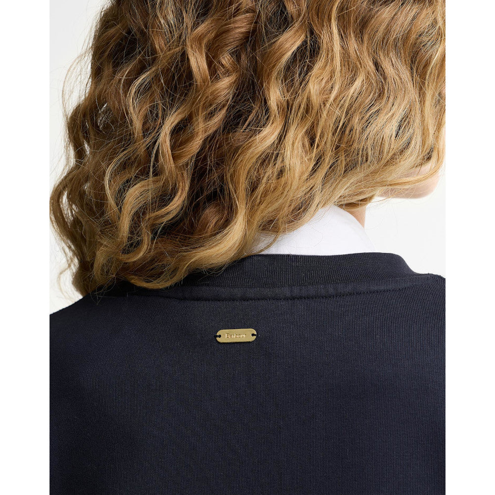 Barbour Hartland Dark Navy Crew Sweatshirt