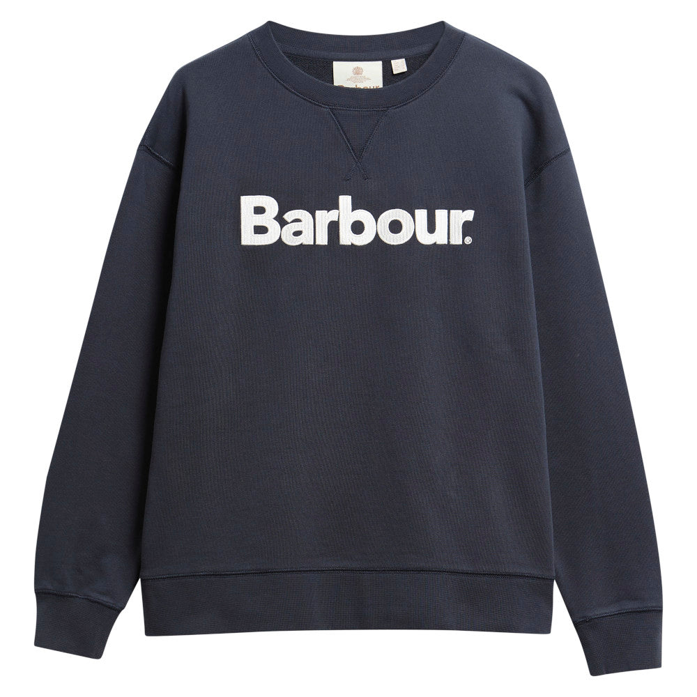 Barbour Hartland Dark Navy Crew Sweatshirt