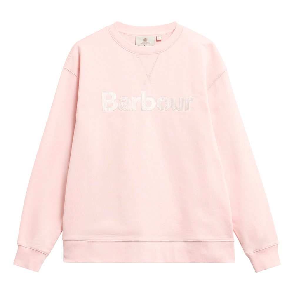 Barbour Hartland Pink Blush Crew Sweatshirt