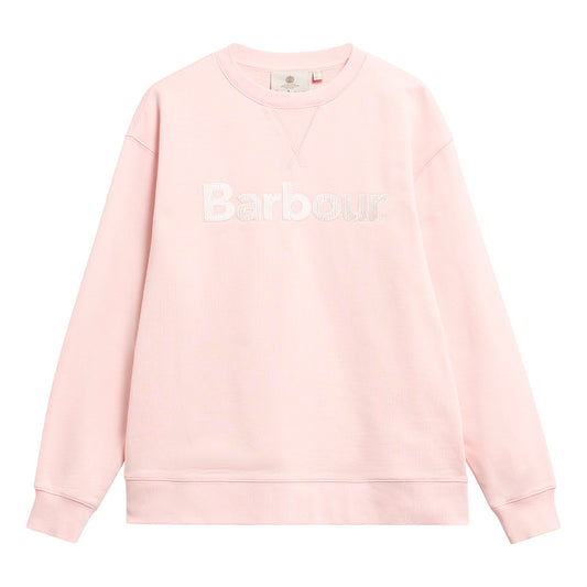 Barbour Hartland Pink Blush Crew Sweatshirt