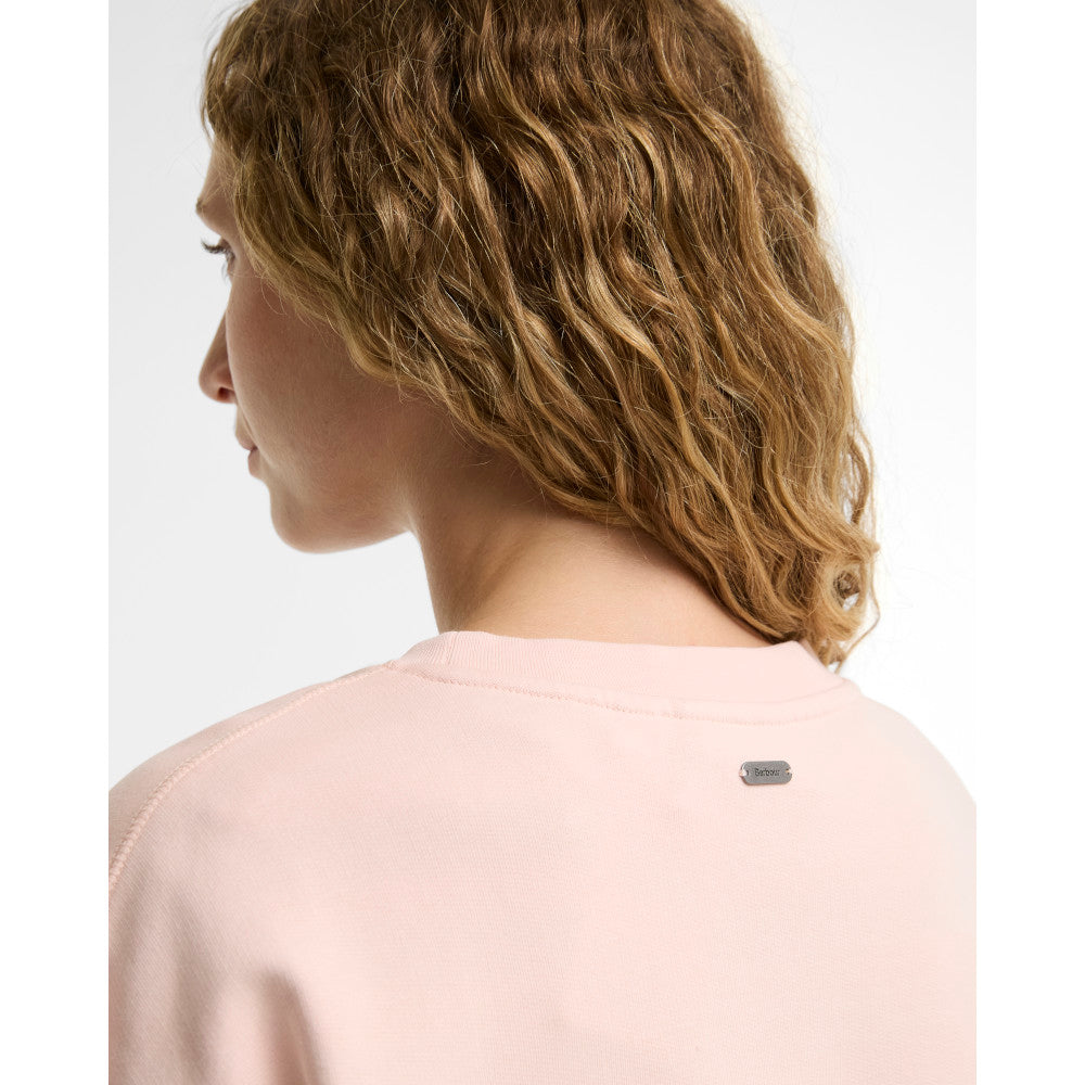 Barbour Hartland Pink Blush Crew Sweatshirt