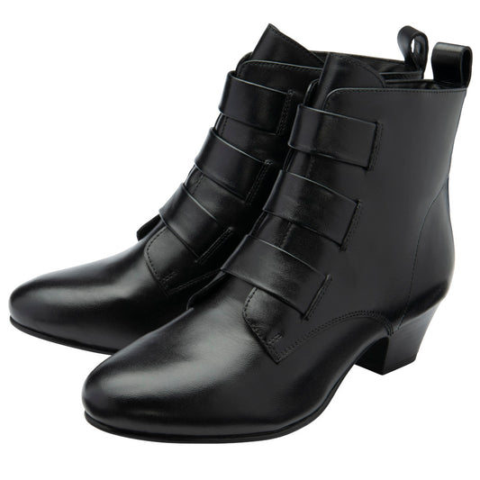 Lotus Lorissa Black Leather Boots