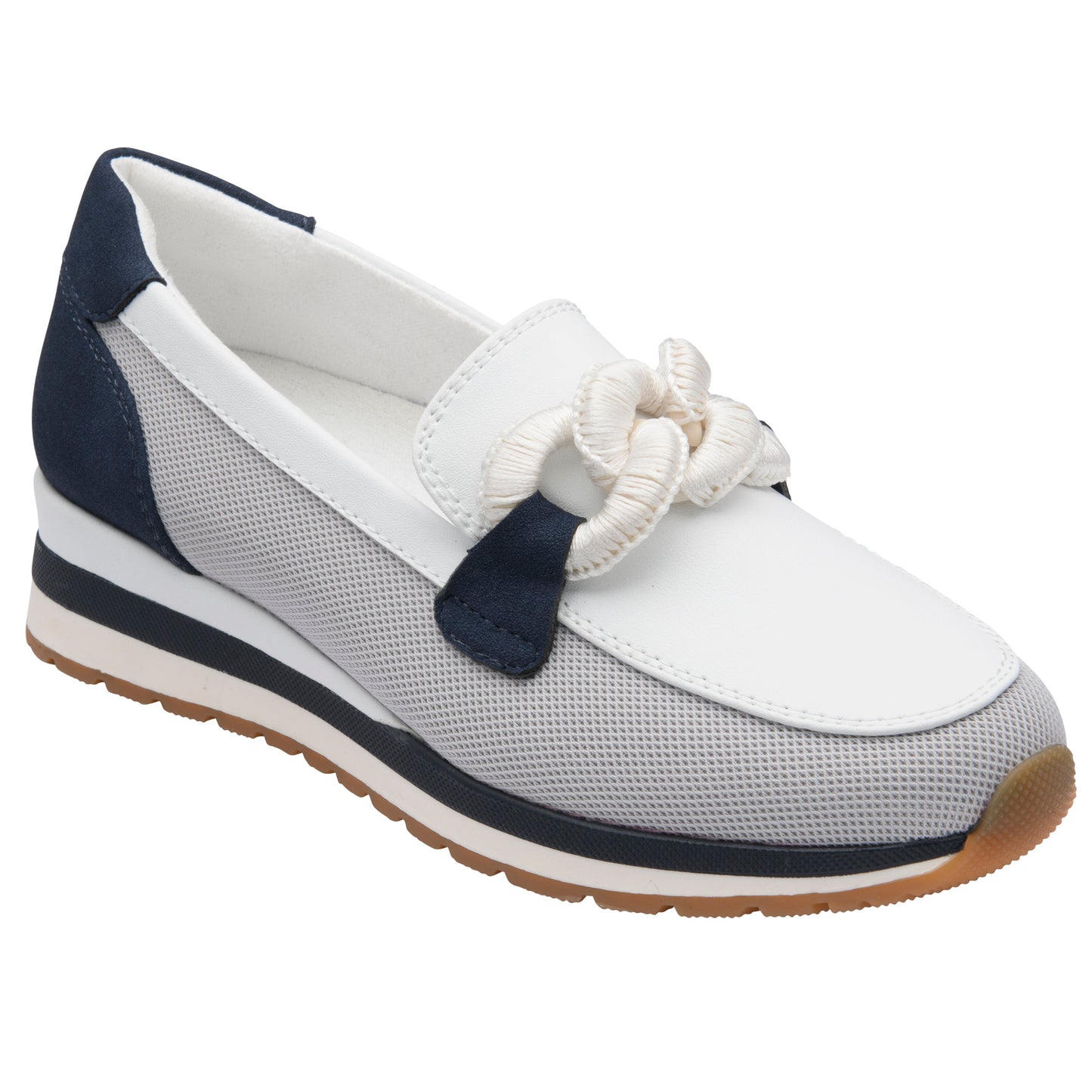 Lotus Lorrian White/Navy Shoe