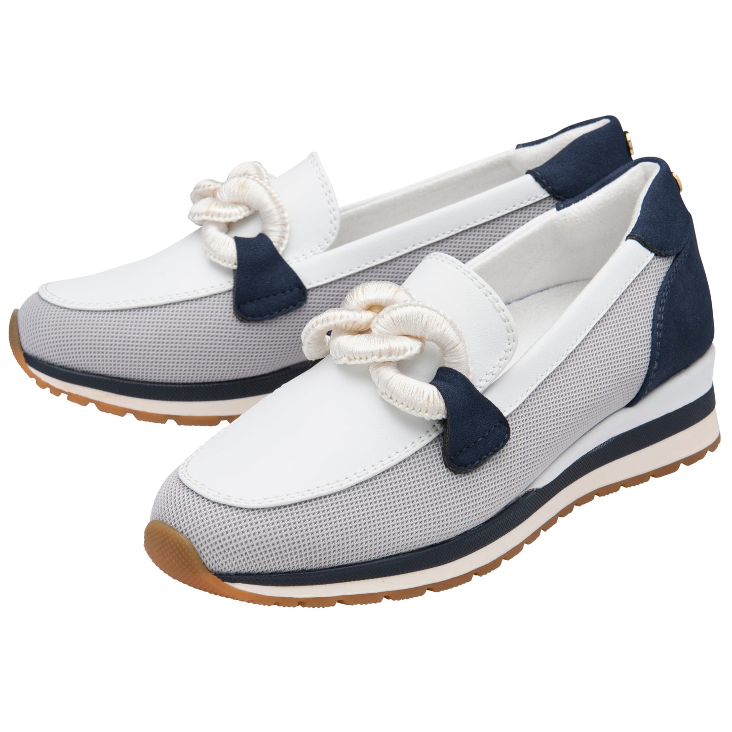Lotus Lorrian White/Navy Shoe