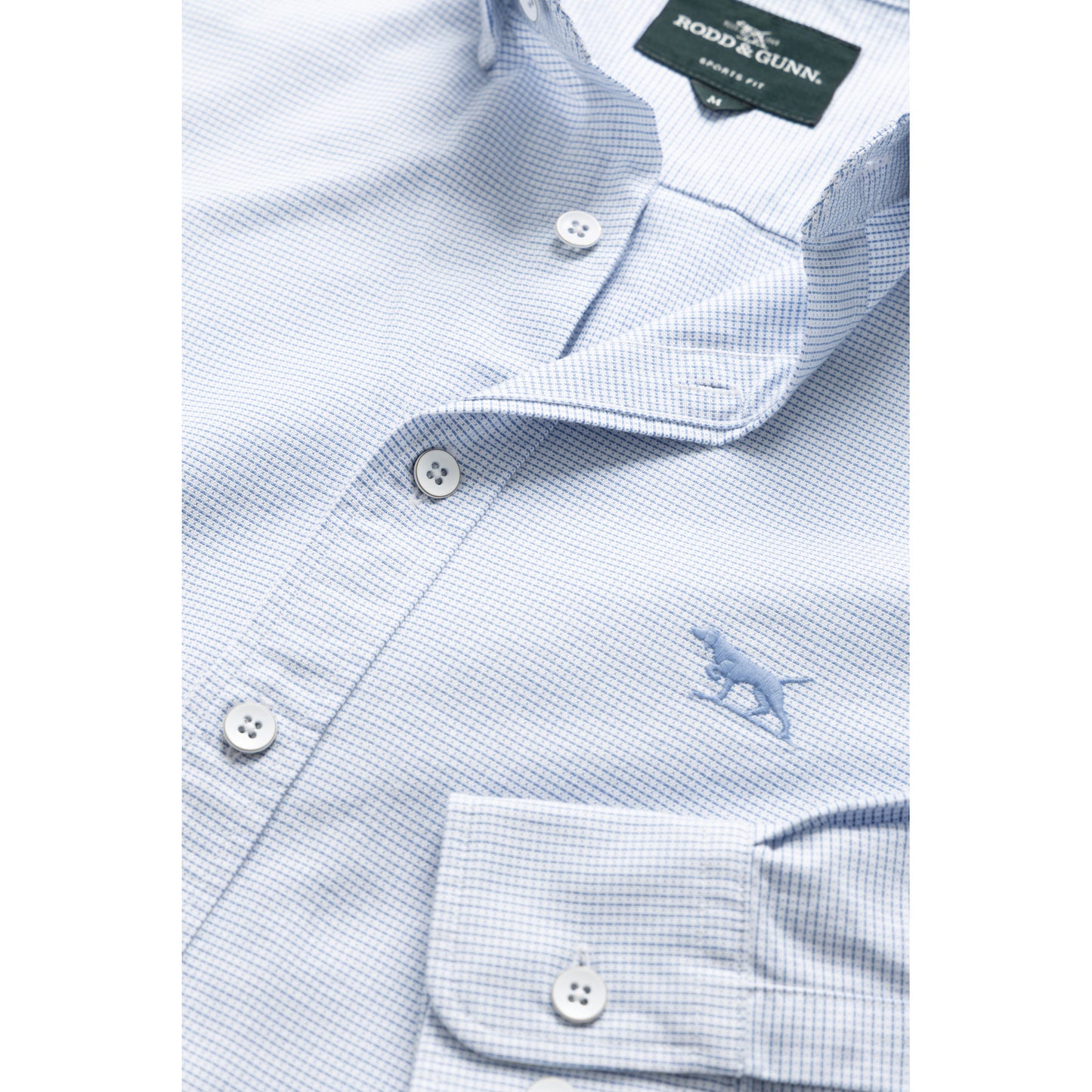 Rodd & Gunn Gunn Powder Blue Oxford Casual Shirt