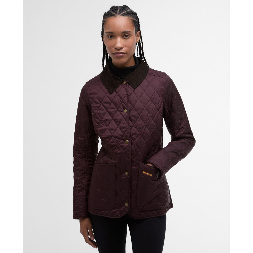 Barbour Annandale Black Cherry Quilted Jacket