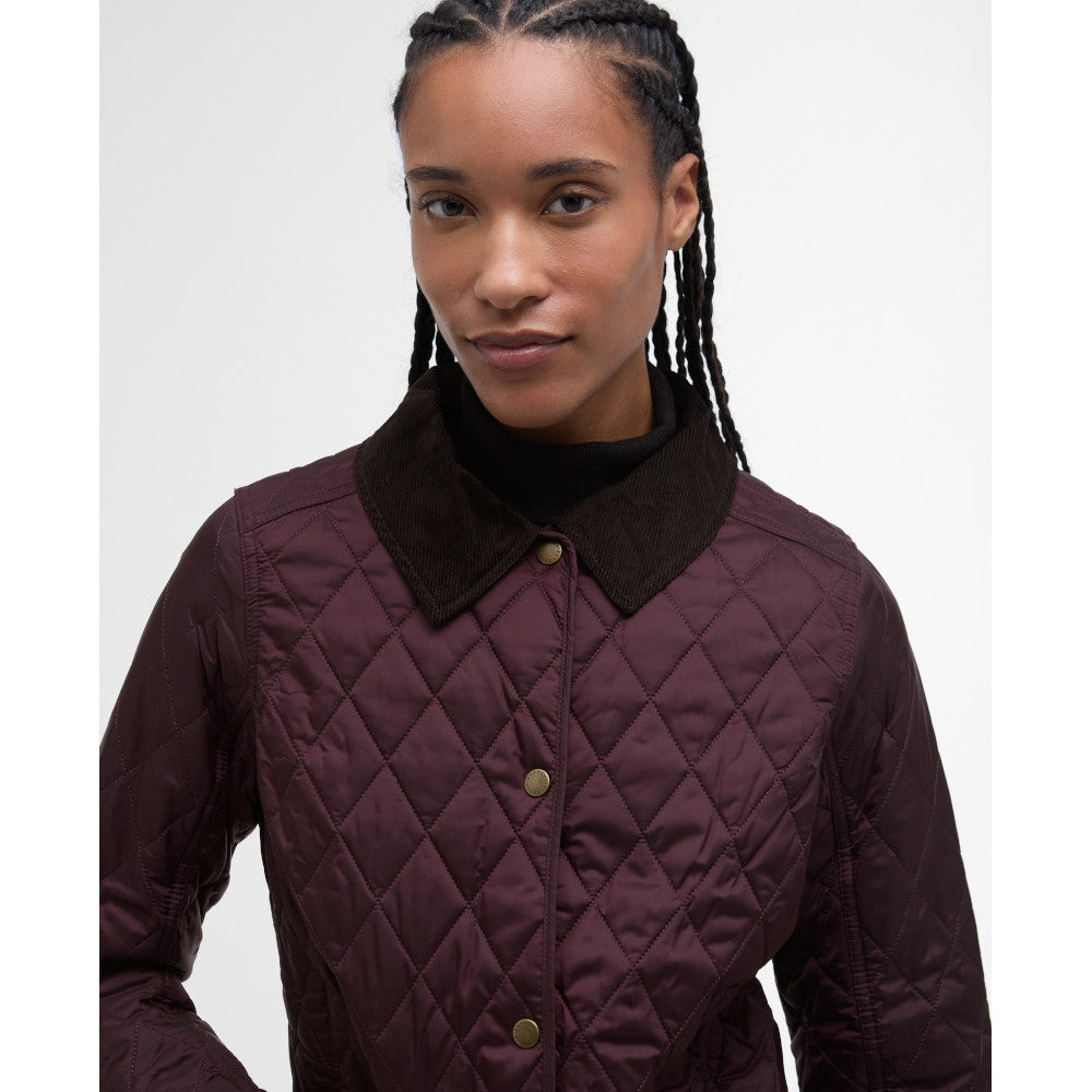 Barbour Annandale Black Cherry Quilted Jacket
