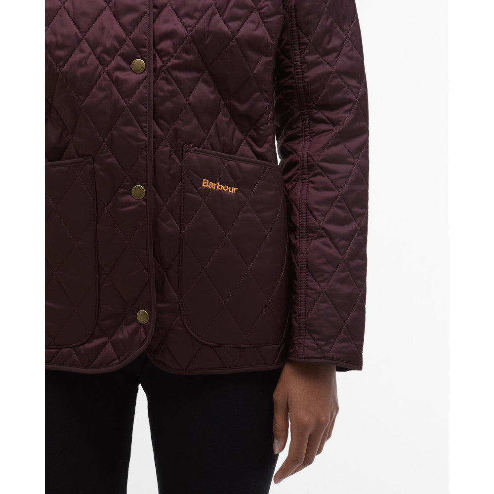 Barbour Annandale Black Cherry Quilted Jacket
