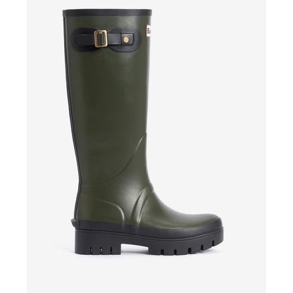 Barbour Snowdon Tall Olive Wellingtons