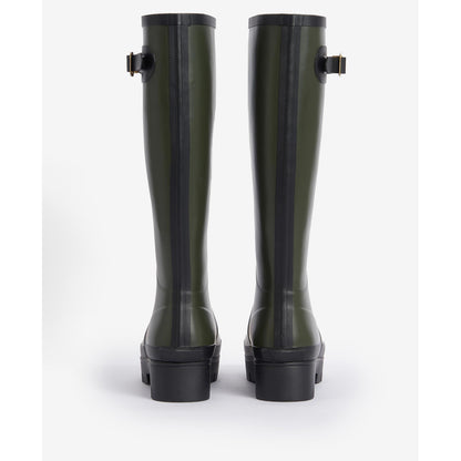 Barbour Snowdon Tall Olive Wellingtons