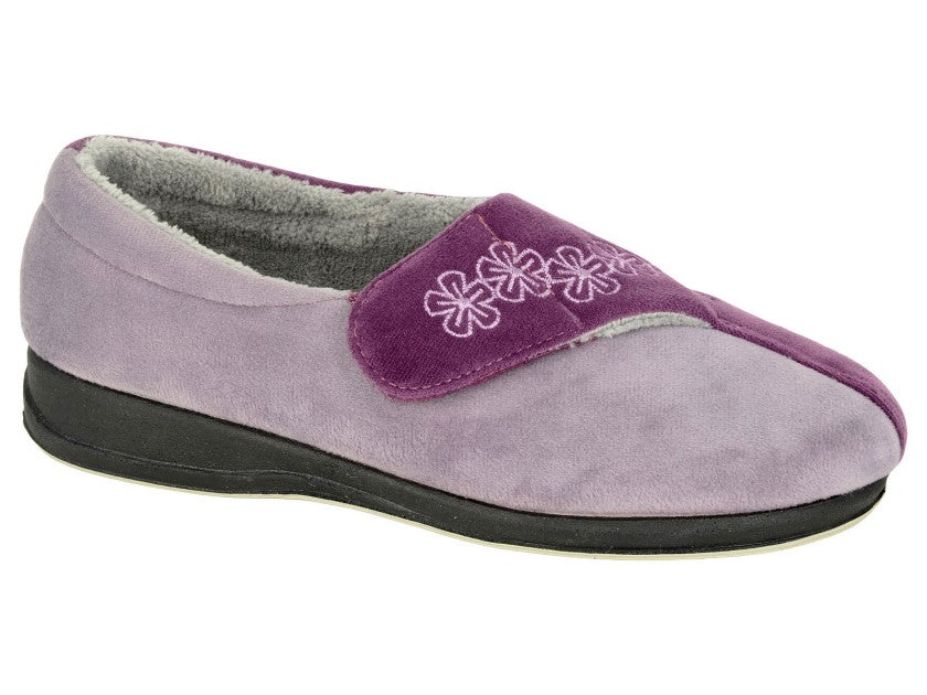 Wallace LS352P Pink Velour Slippers