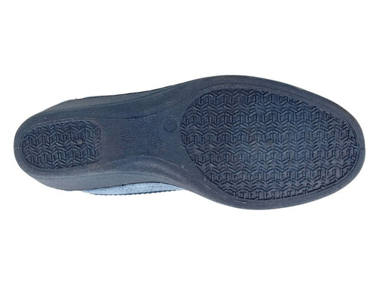 Wallace LS962C Blue Floral Slippers