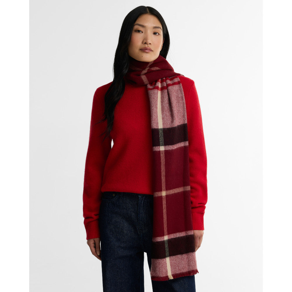 Barbour Rosefield Light Cardinal Tartan Scarf