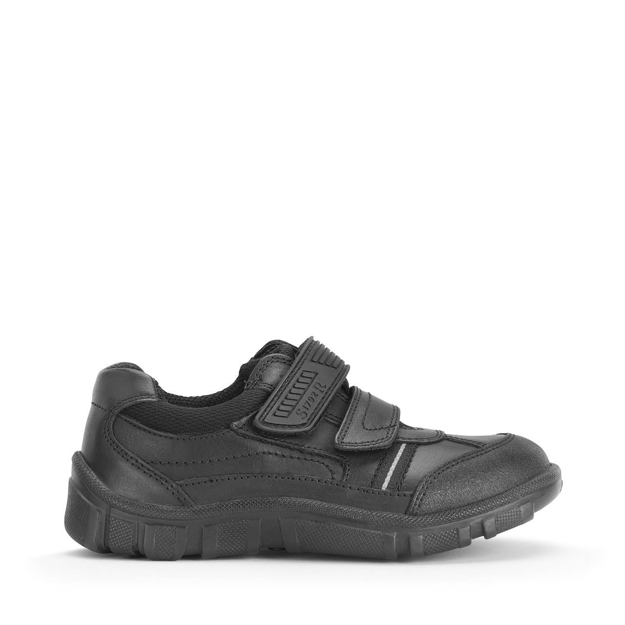 Start Rite Luke Black Leather School Shoes