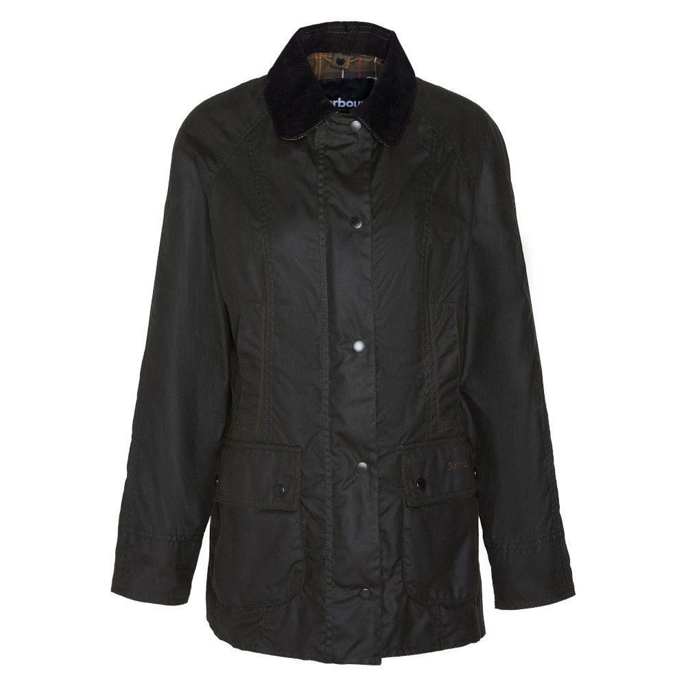 Barbour Classic Beadnell Olive Wax Jacket