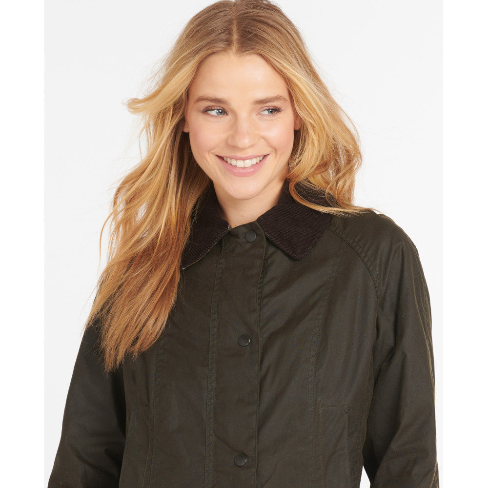Barbour Classic Beadnell Olive Wax Jacket