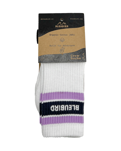 Bleubird Crew Socks - Og - Lavender