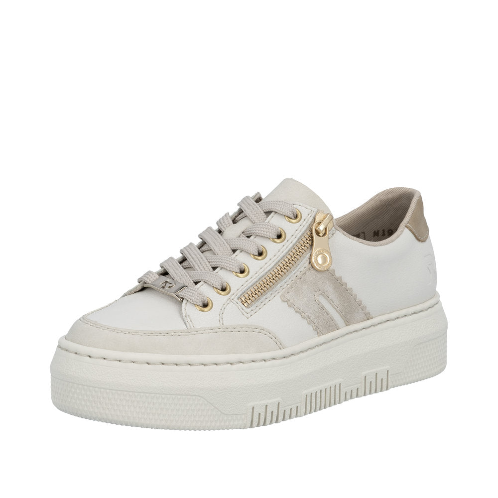 Rieker M1912-80 Off White Cream Trainers