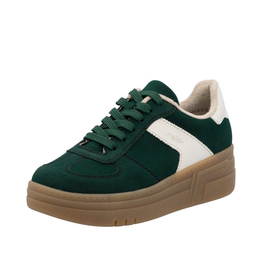 Rieker M7602-54 Green Trainers