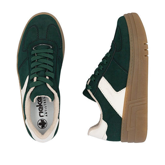 Rieker M7602-54 Green Trainers