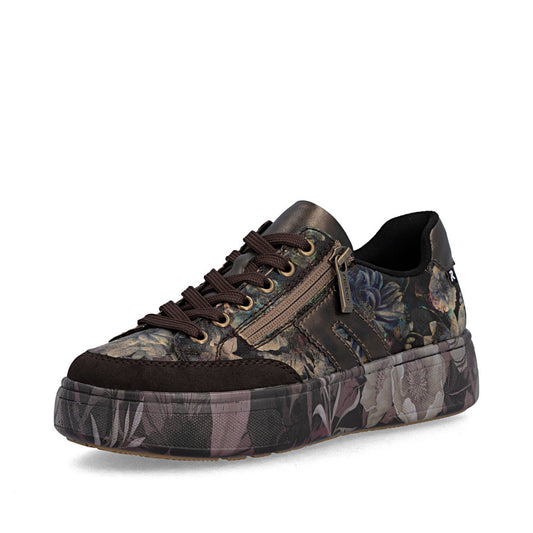 Rieker M7711-26 Brown Combination Casual Shoes