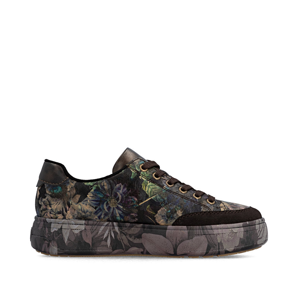 Rieker M7711-26 Brown Combination Casual Shoes