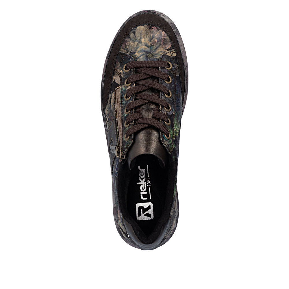 Rieker M7711-26 Brown Combination Casual Shoes