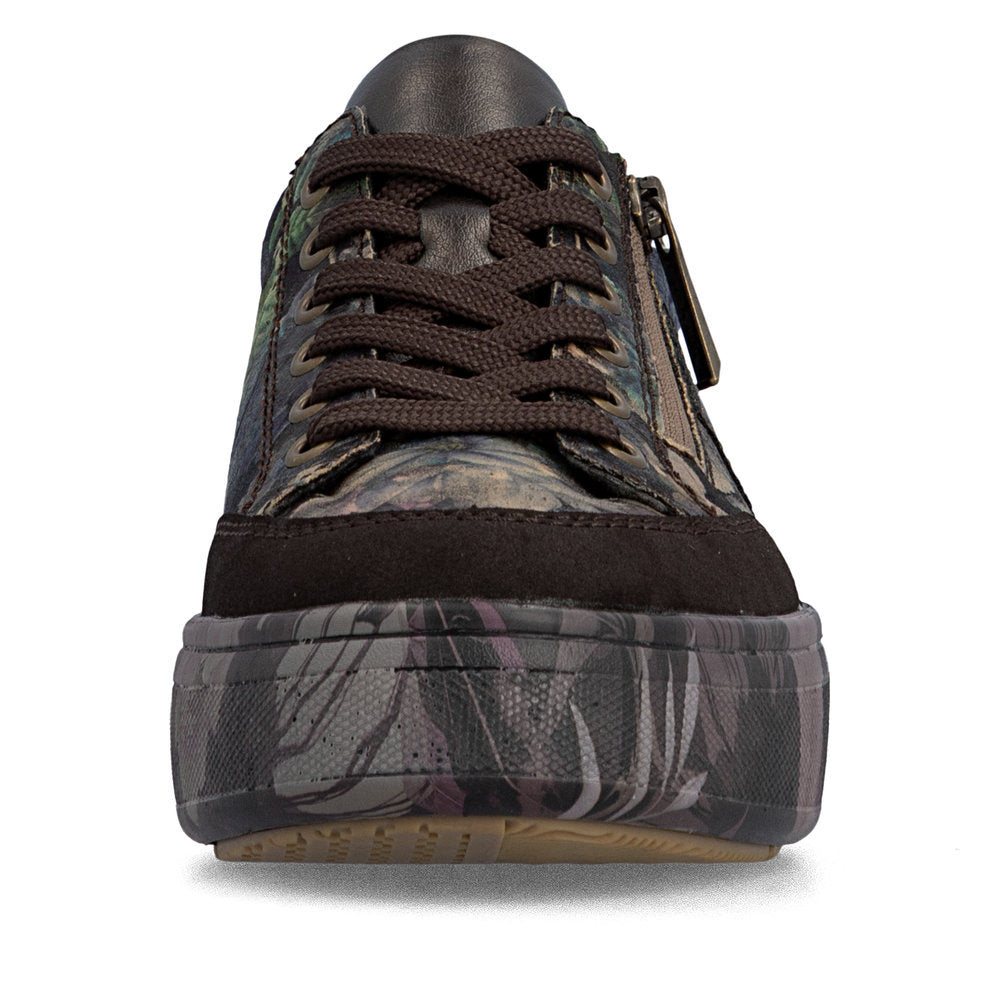 Rieker M7711-26 Brown Combination Casual Shoes