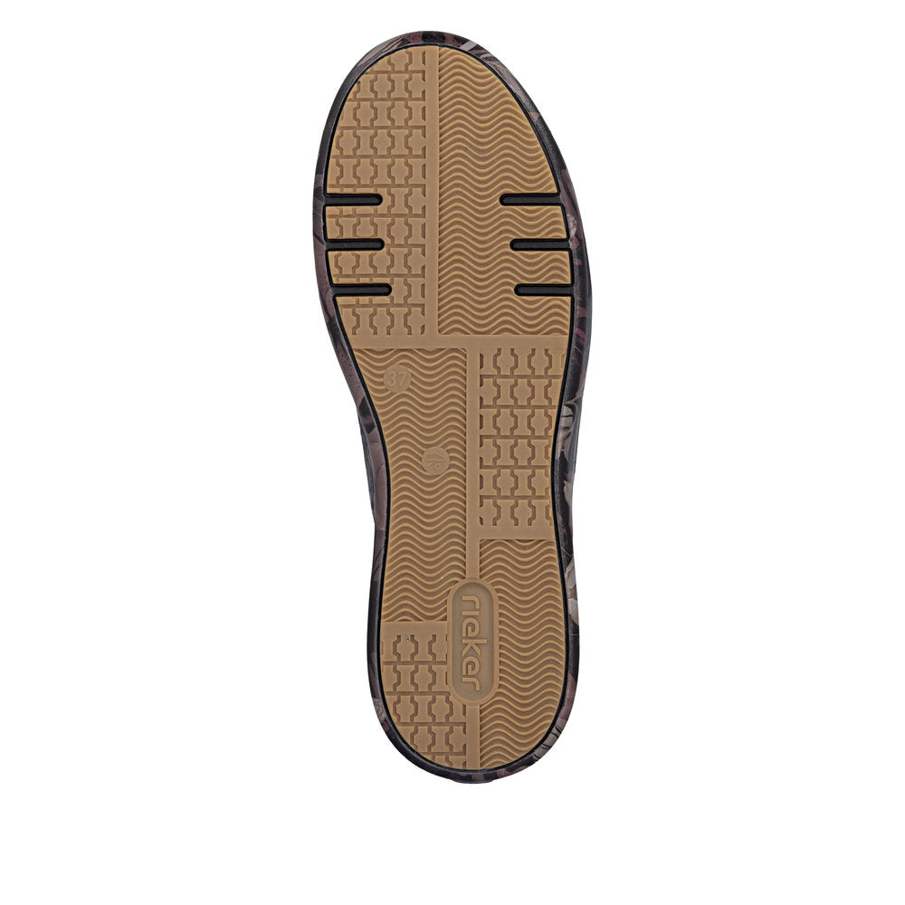 Rieker M7711-26 Brown Combination Casual Shoes