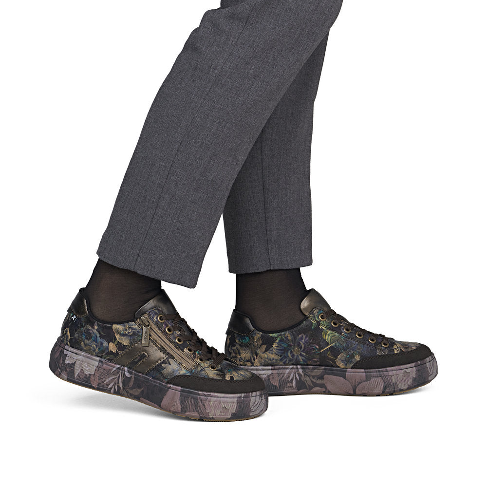 Rieker M7711-26 Brown Combination Casual Shoes