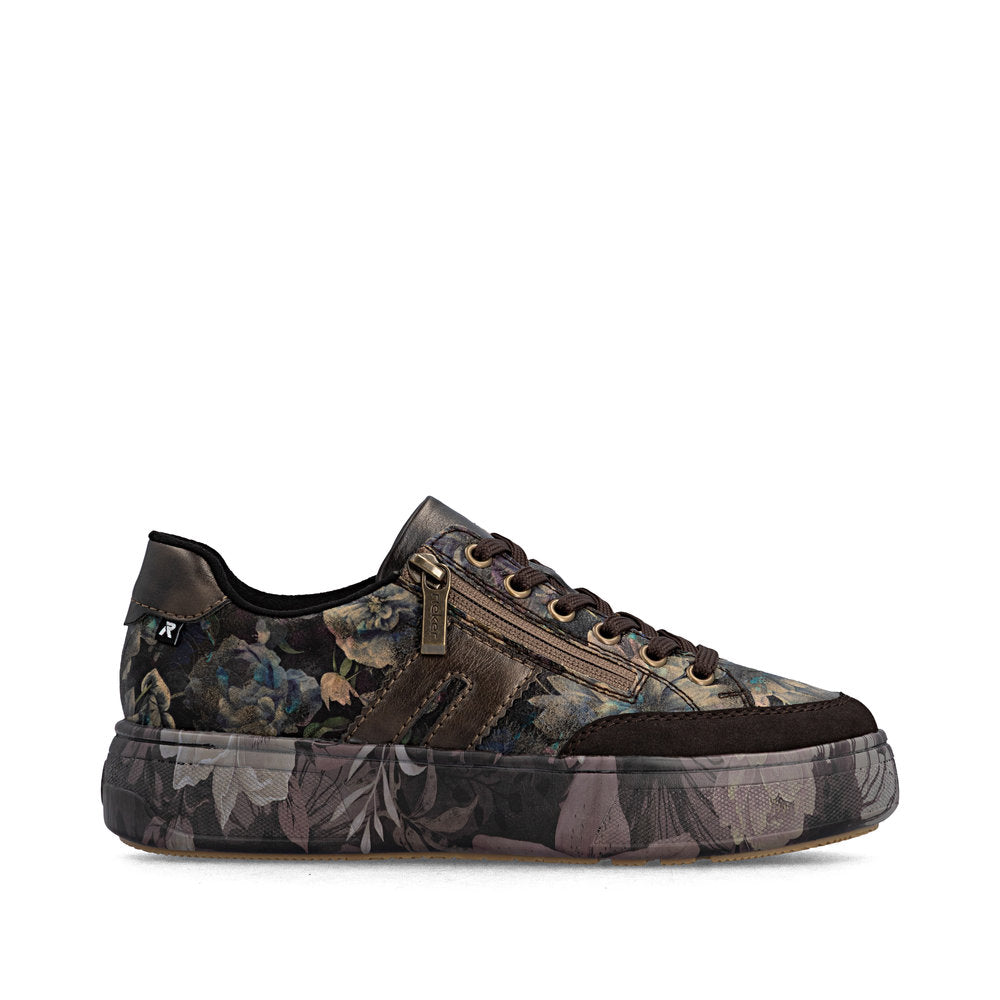 Rieker M7711-26 Brown Combination Casual Shoes