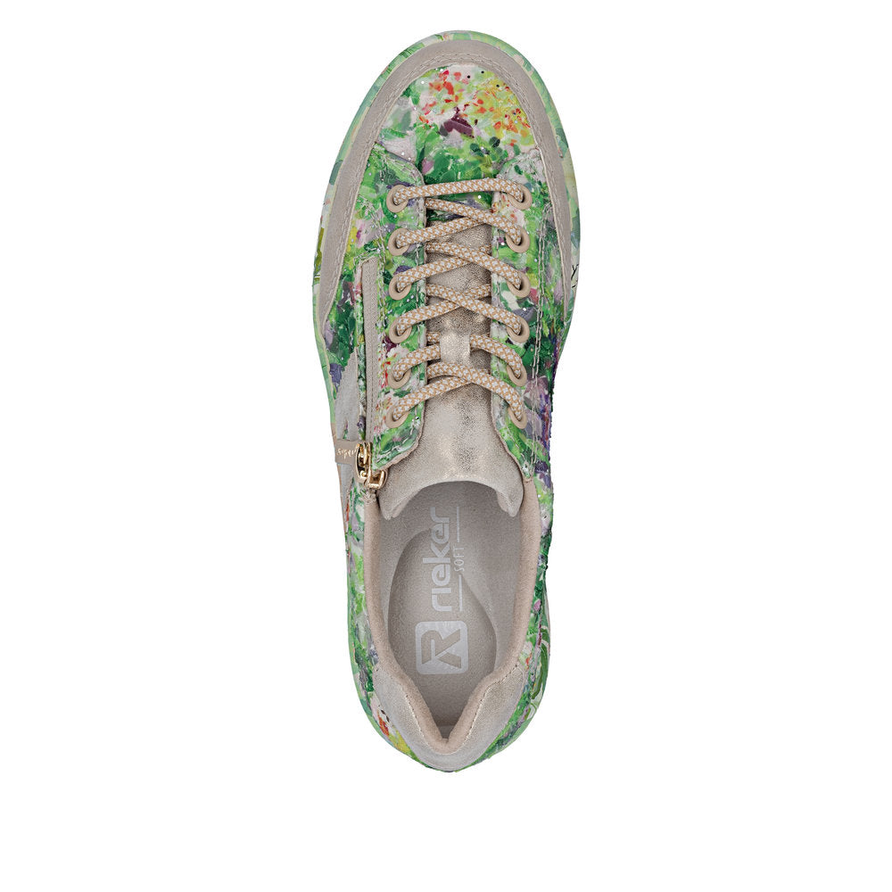 Rieker M7711-91 Green Multicolor Trainers
