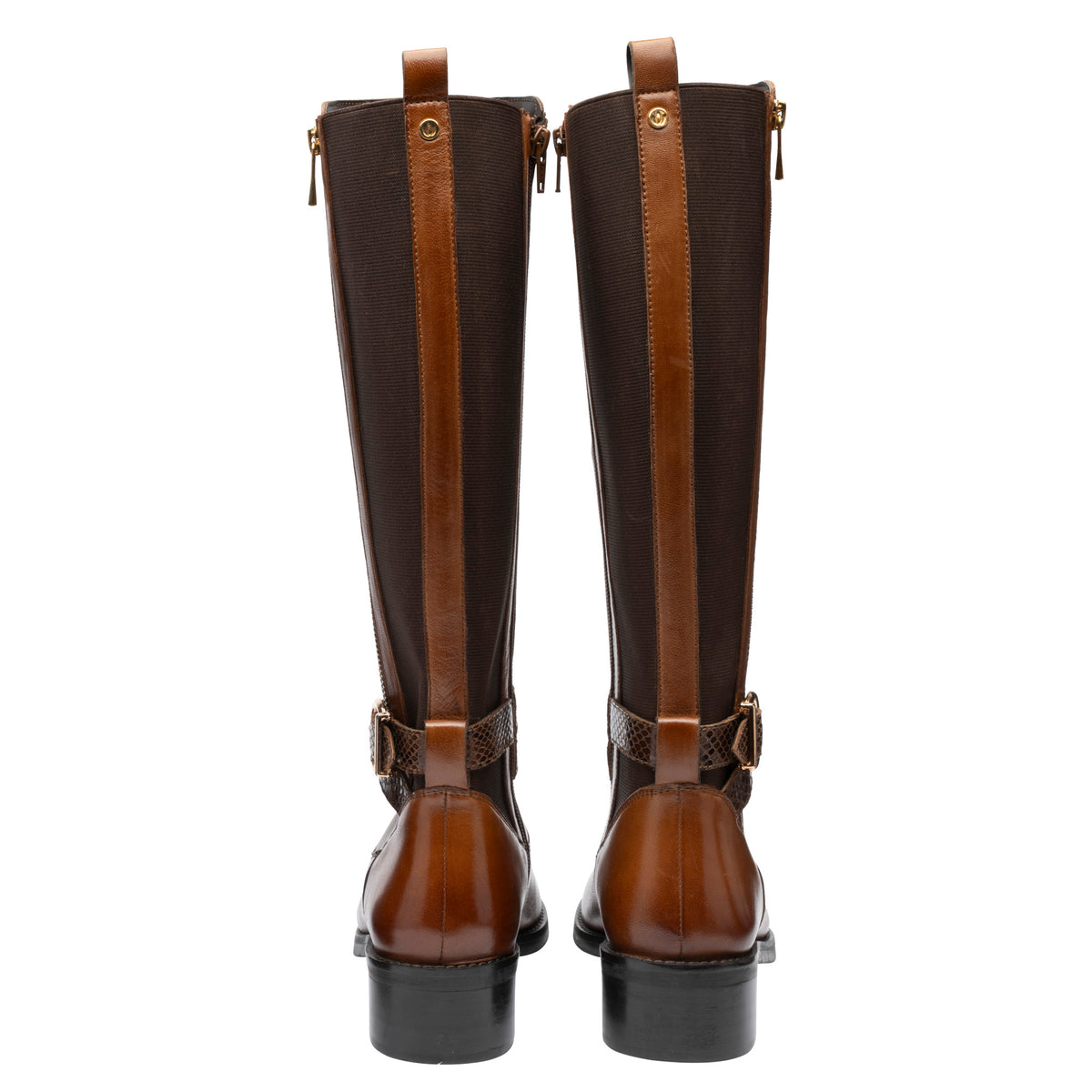 Lotus Malia Tan Leather Knee Boots