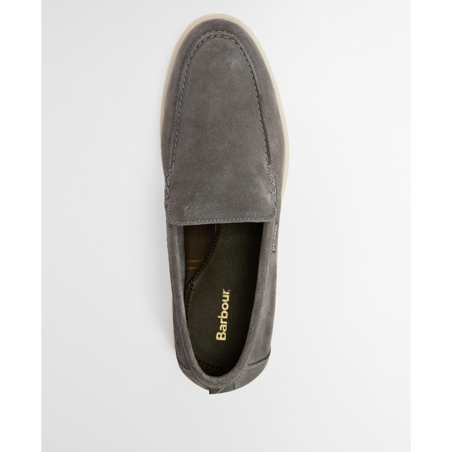 Barbour Carty Slate Grey Suede Loafer