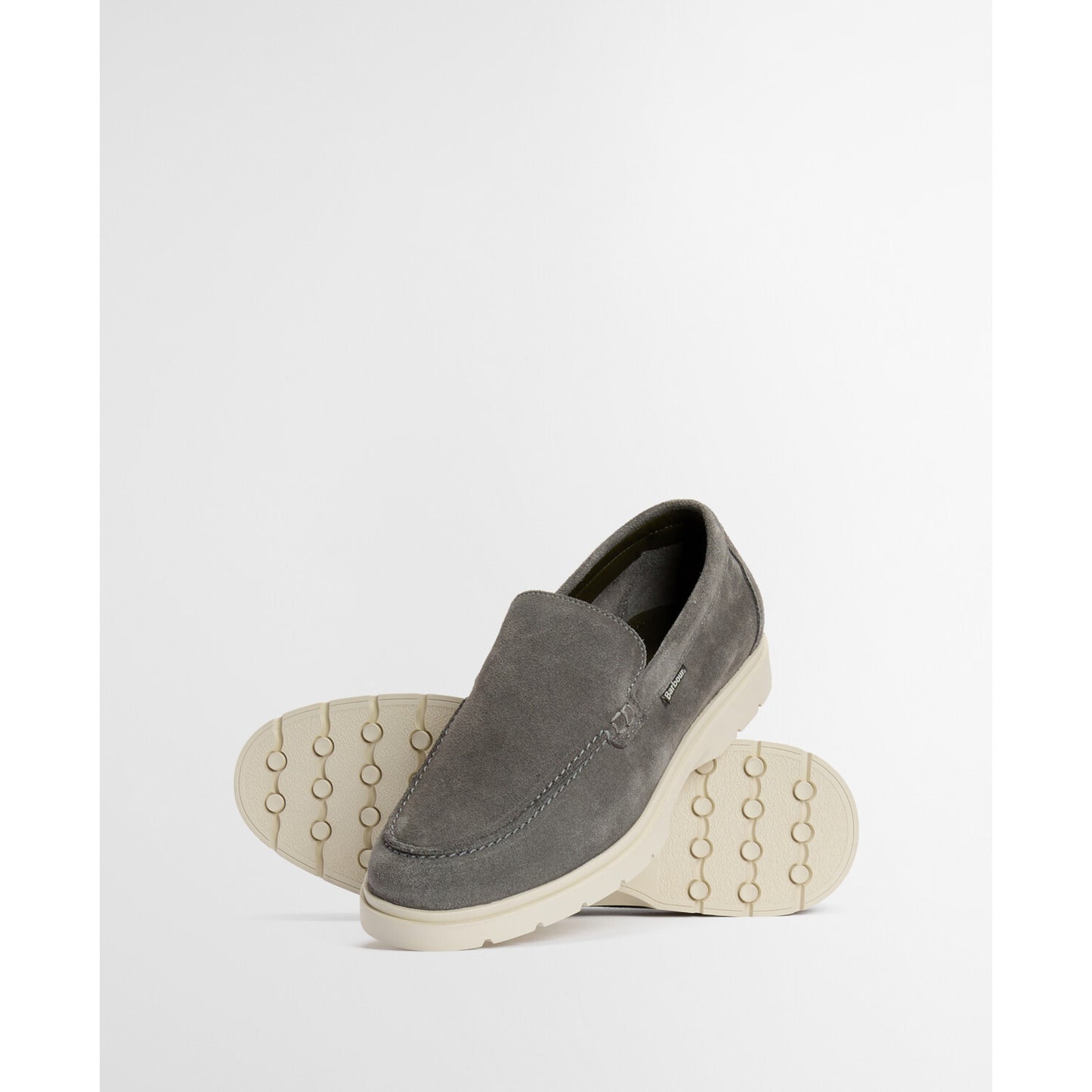 Barbour Carty Slate Grey Suede Loafer