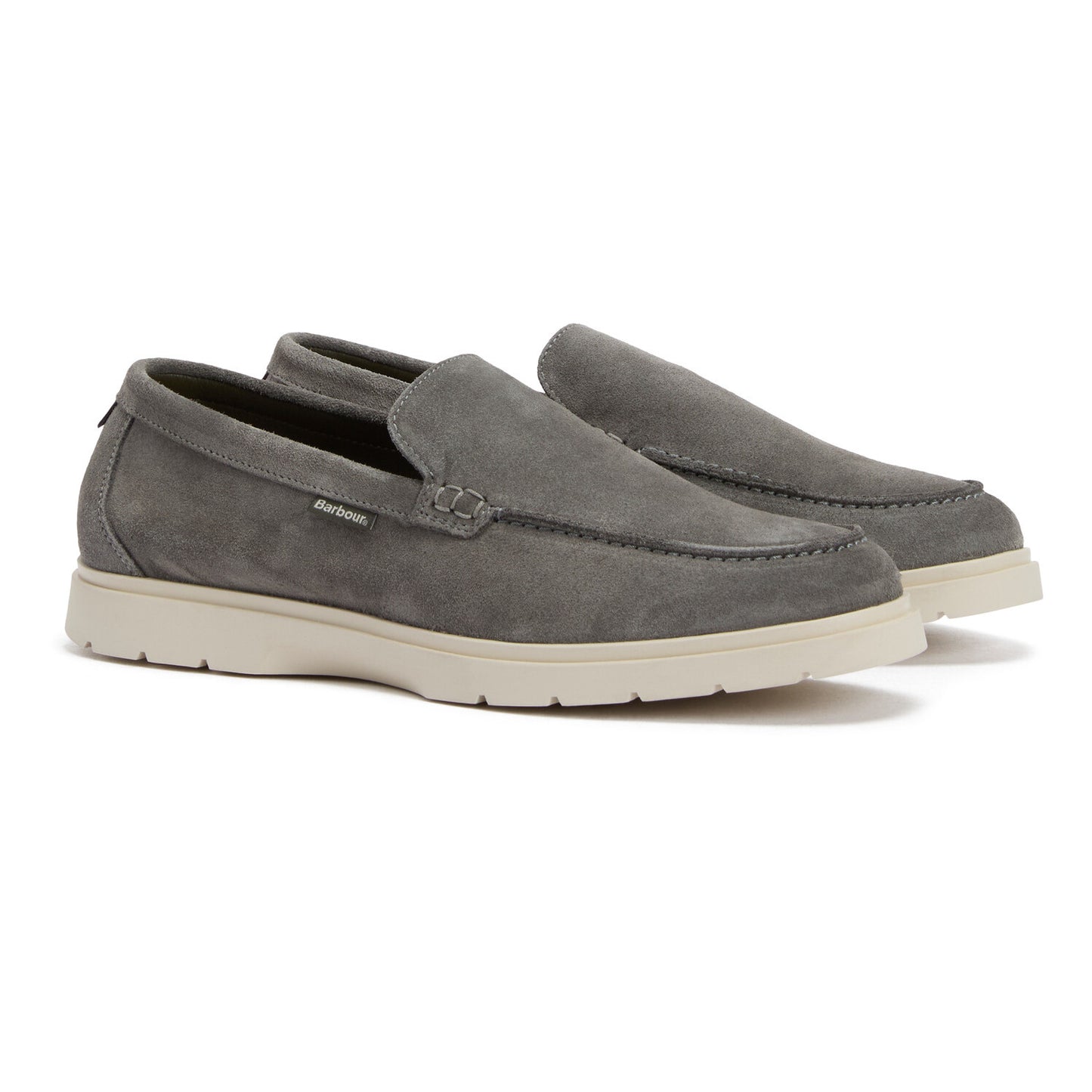 Barbour Carty Slate Grey Suede Loafer