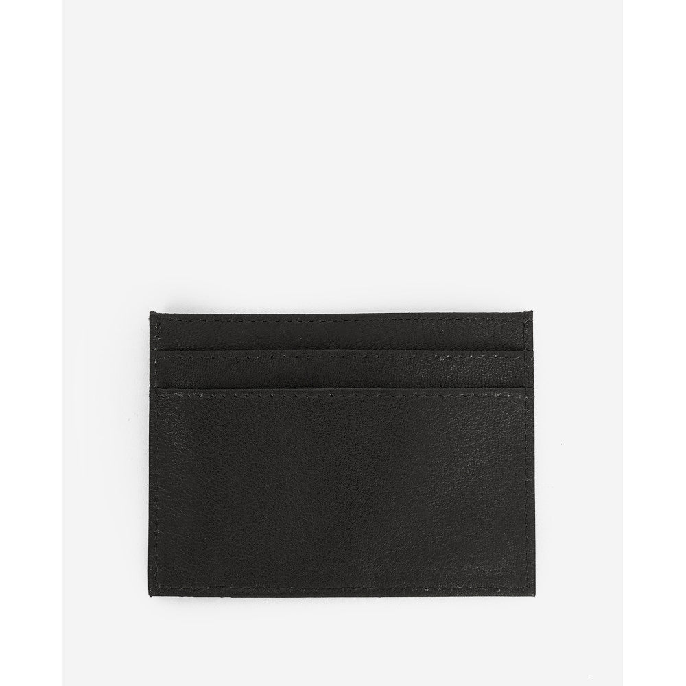 Barbour Black/Classic Tartan Leather Wallet & Card Holder Gift Set