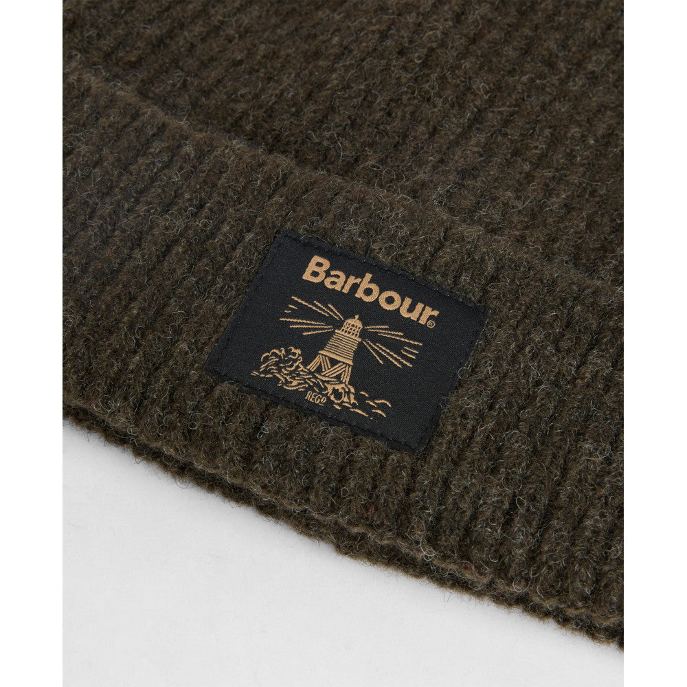 Barbour Westerdale Olive/Navy Beanie & Scarf Gift Set