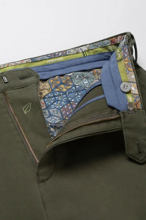 Meyer 316 29 Oslo Green Chinos