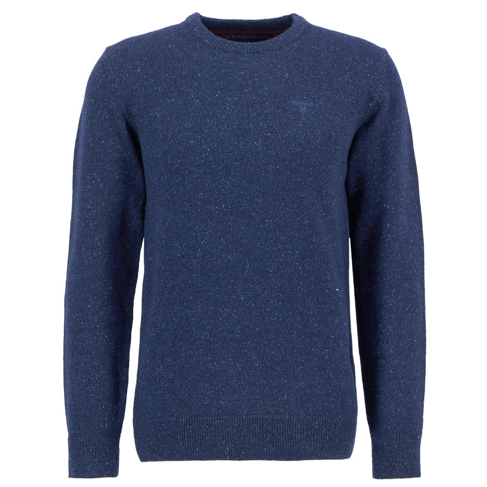 Barbour Essential Tisbury Deep Blue Crew Neck Jumper