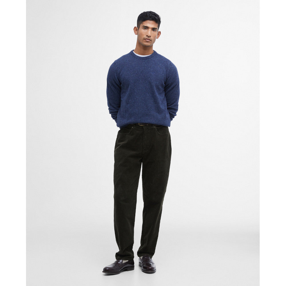 Barbour Essential Tisbury Deep Blue Crew Neck Jumper