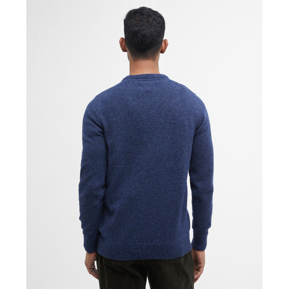 Barbour Essential Tisbury Deep Blue Crew Neck Jumper