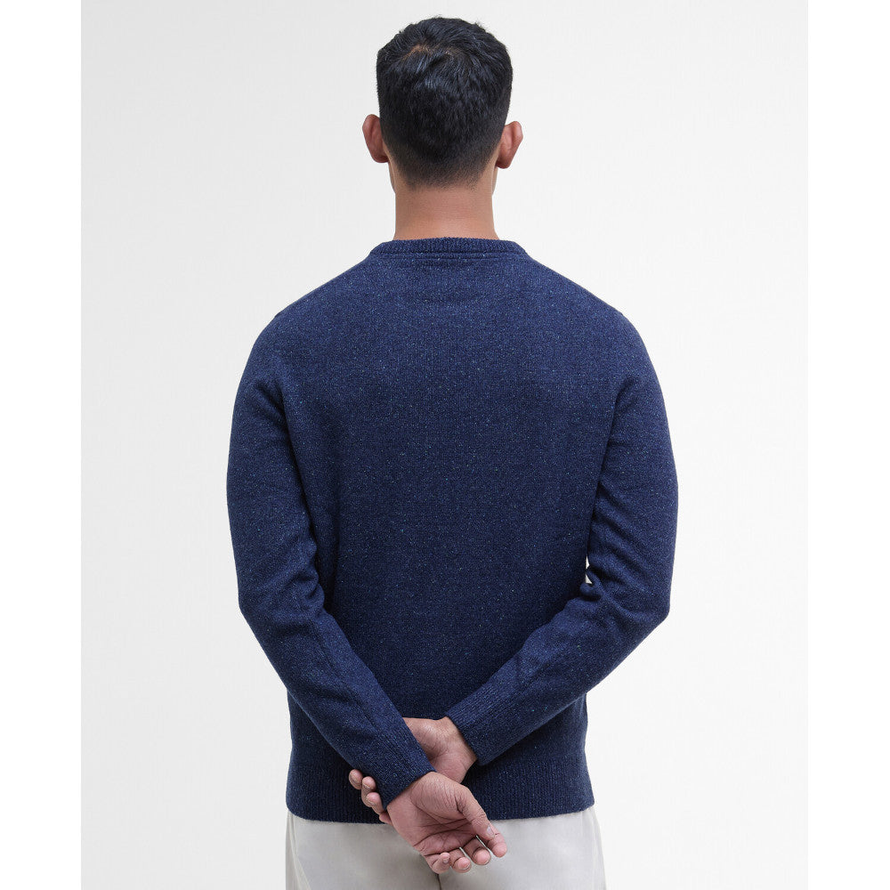 Barbour Essential Tisbury Deep Blue Crew Neck Jumper