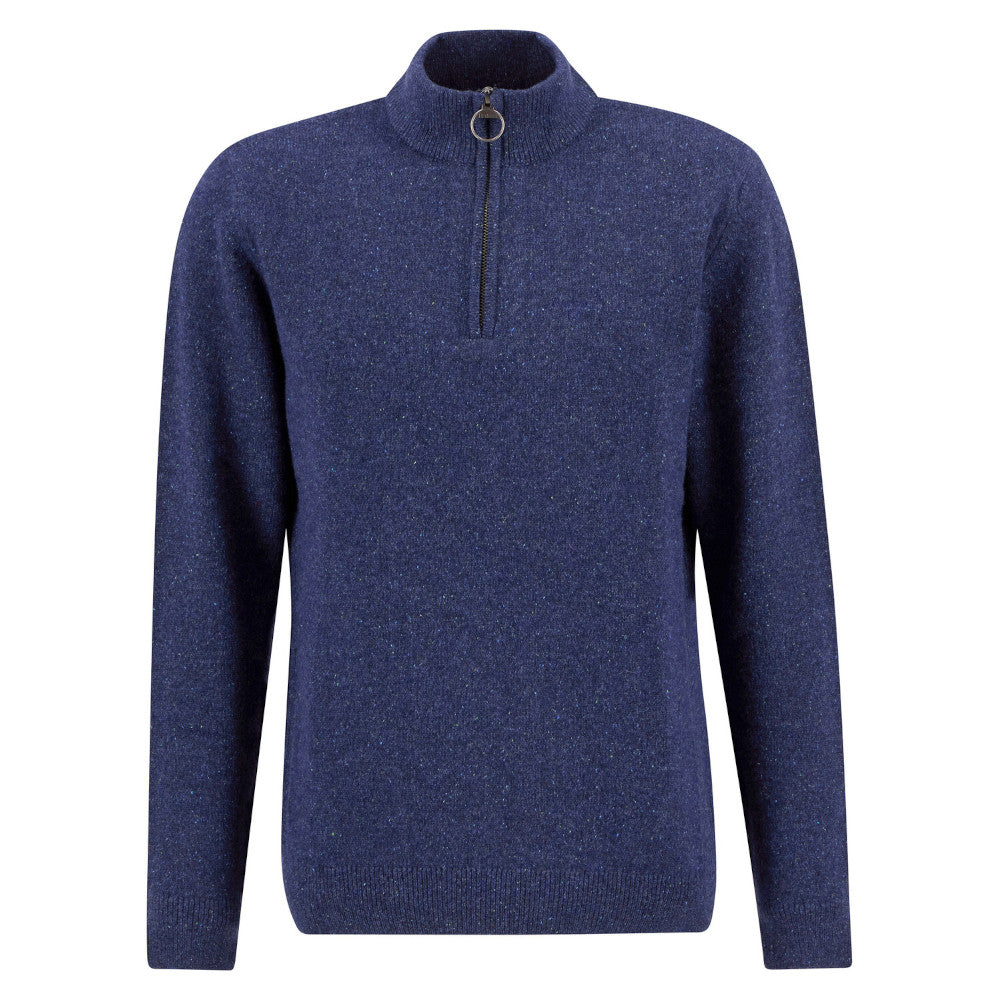 Barbour Essential Tisbury Deep Blue Half Zip Jumper