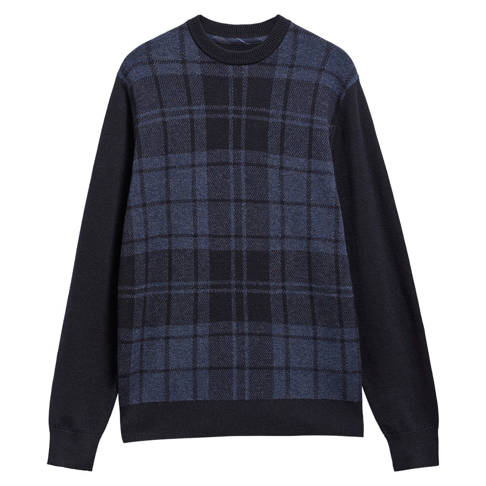 Barbour Mineral Navy Tartan Crew