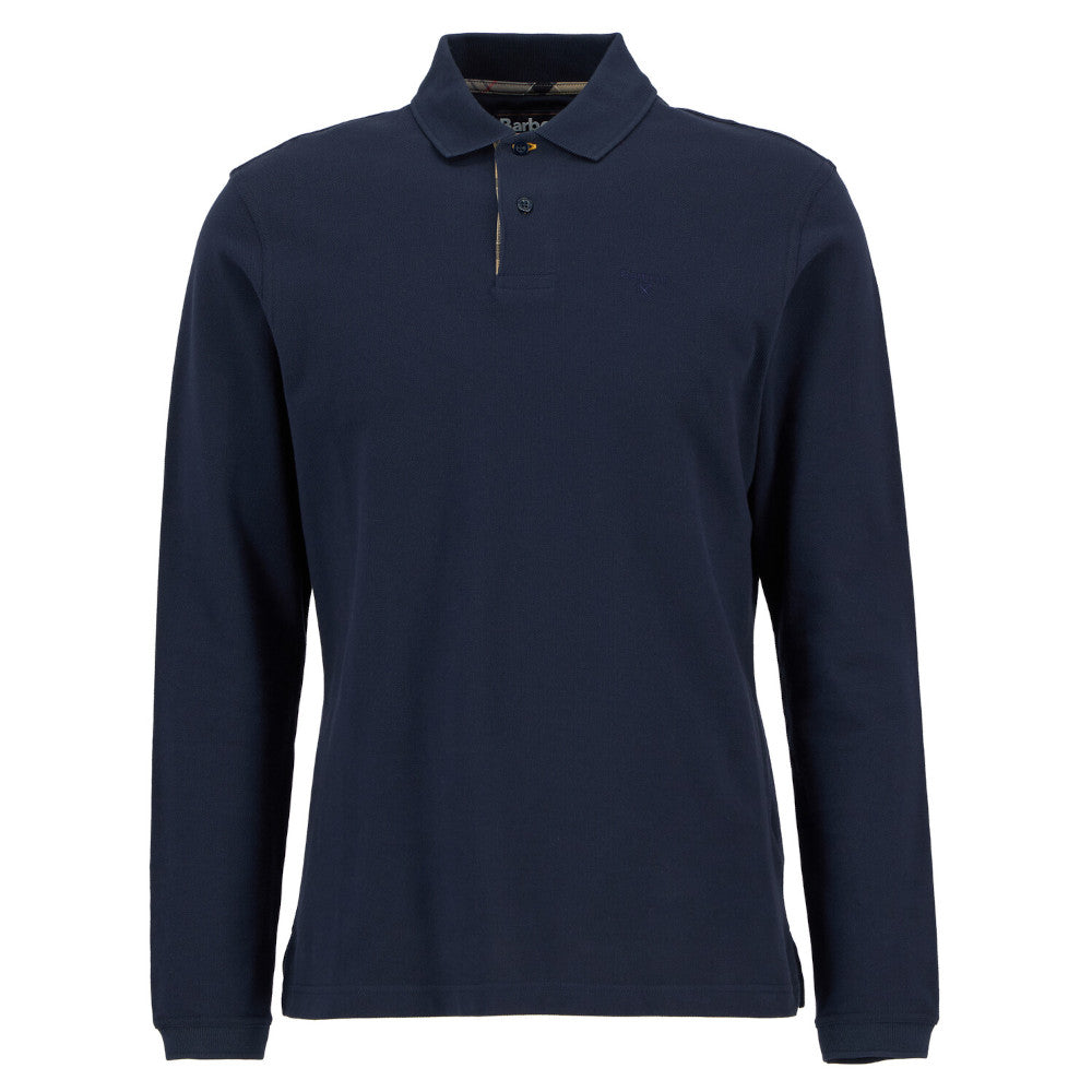 Barbour Essential Long Sleeve Navy Sports Polo